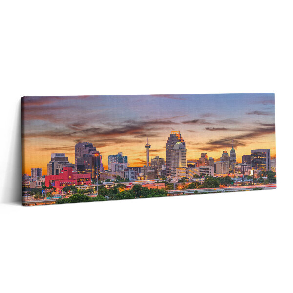 Obraz canvas 125x50 cm San Antonio při západu slunce
