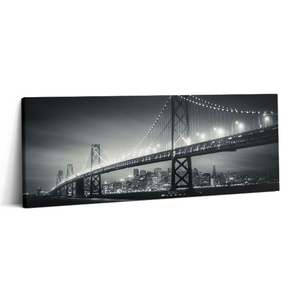 Obraz canvas 125x50 cm Sanfranciský most v noci