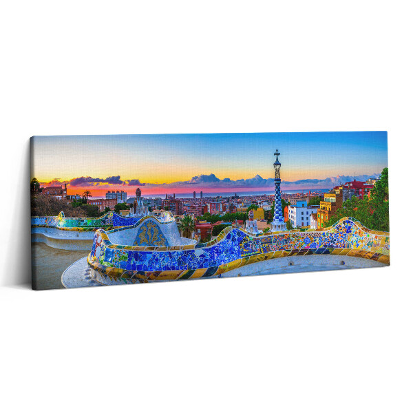 Obraz canvas 125x50 cm Panorama města ve Španělsku
