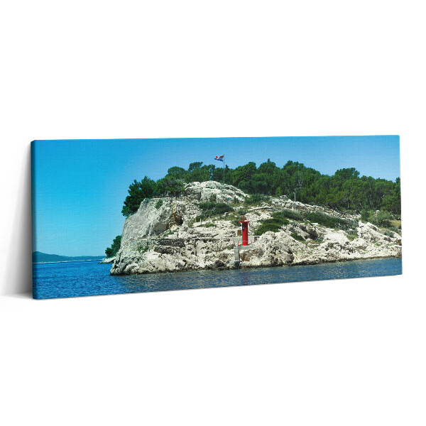 Obraz canvas 125x50 cm Split Chorvatsko Malebná trasa