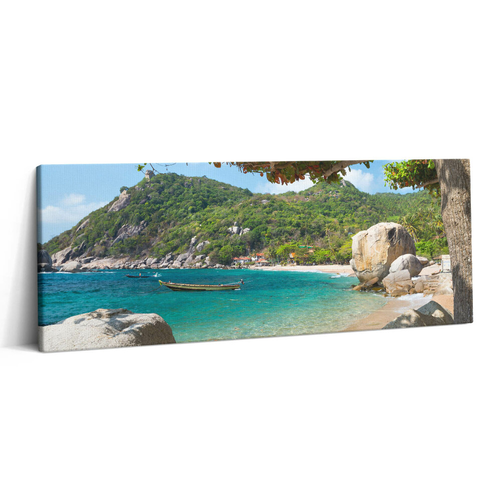 Obraz canvas 125x50 cm Pohled na moře Koh Tao Thajsko