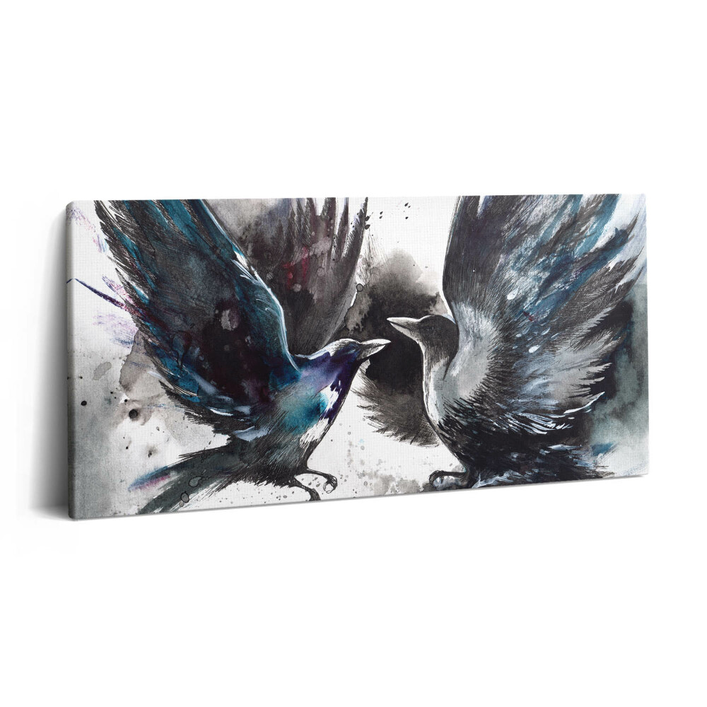 Obraz z fotografie na plátně 140x70 cm Malovaní ptáci