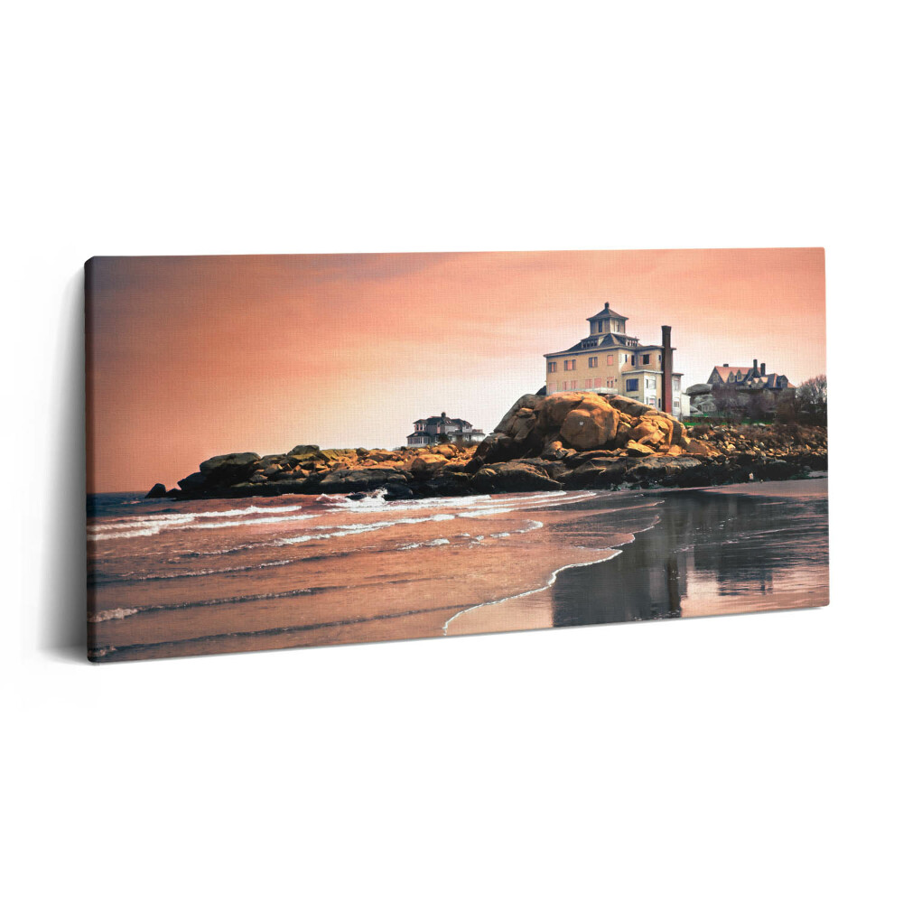 Obraz canvas 140x70 cm Shermanova chata na pobřeží