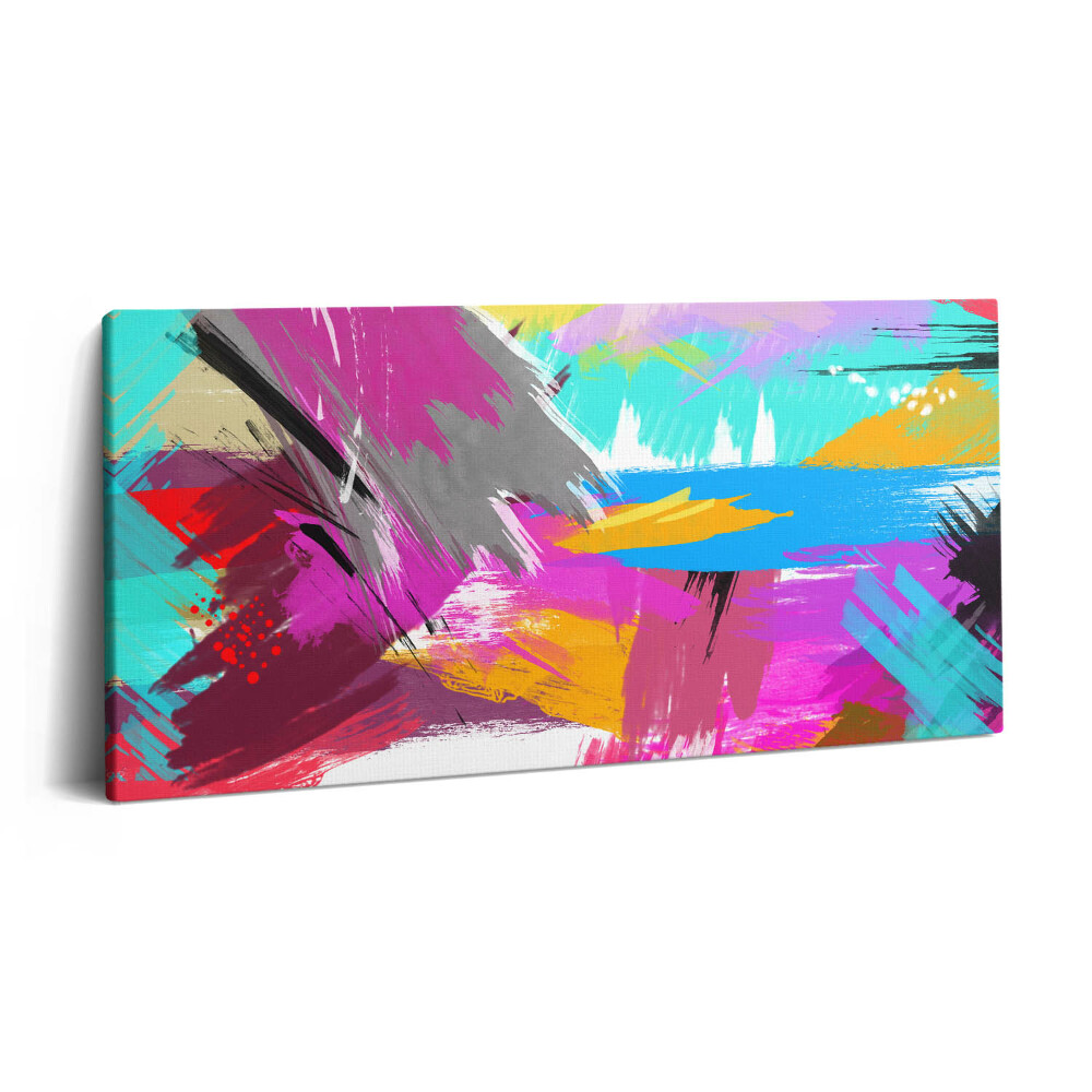 Obraz na plátně 140x70 Abstraktní tahy štětcem