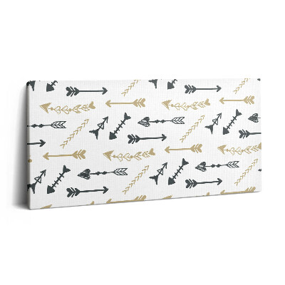 Obraz z fotografie na plátně 140x70 cm Hipsterský geometrický vzor