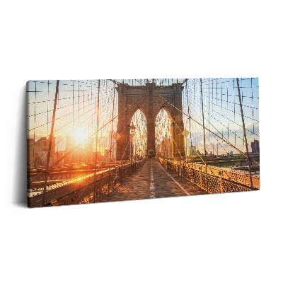 Obraz canvas 140x70 cm Brooklynský most v New Yorku