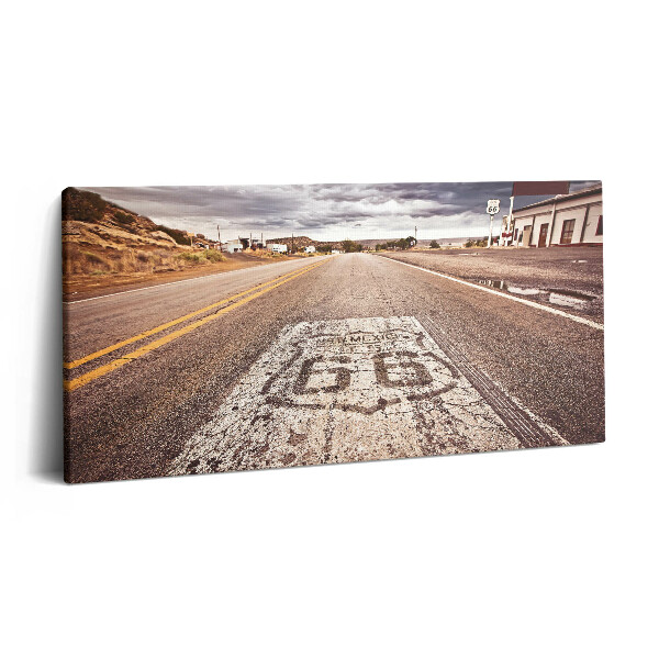 Obraz z fotografie na plátně 140x70 cm Státní silnice Route 66 v USA