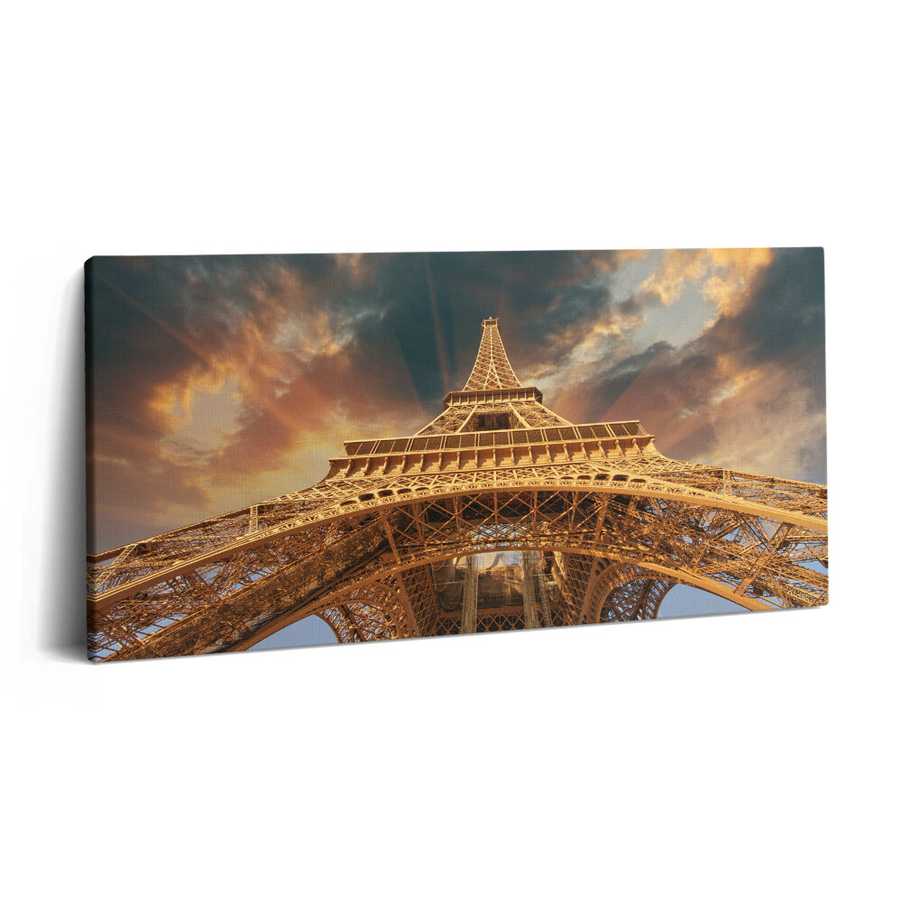 Obraz canvas 140x70 cm Eiffelova věž na slunci