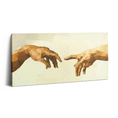 Obraz z fotografie na plátně 140x70 cm Stvoření Adama