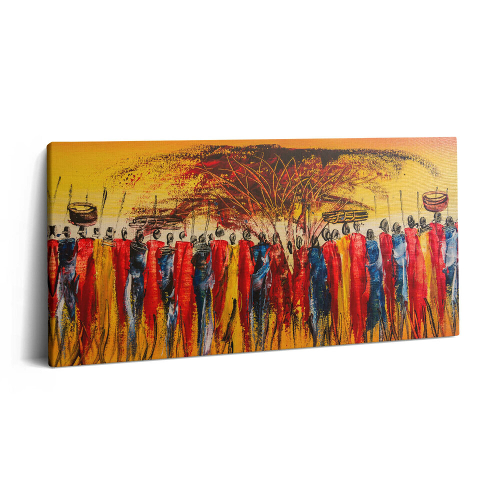 Obraz na plátně 140x70 Africký kmen v Keni