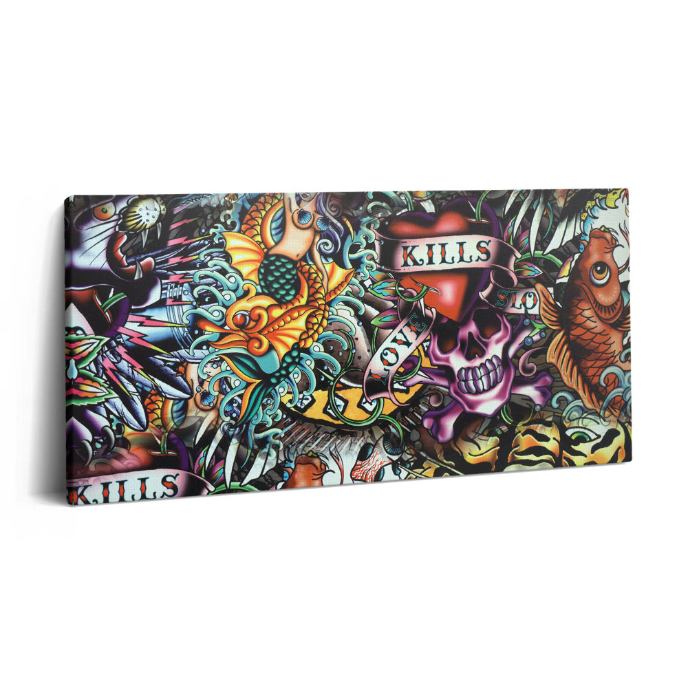 Obraz canvas 140x70 cm Graffiti tetování