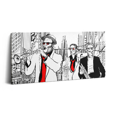 Obraz na plátně 140x70 jazzová kapela