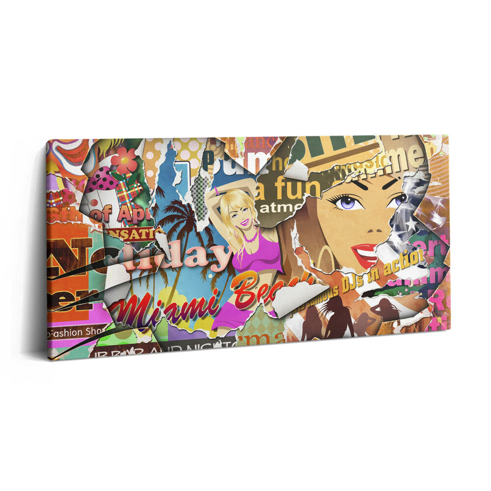 Obraz canvas 140x70 cm Pohlednice z dovolené