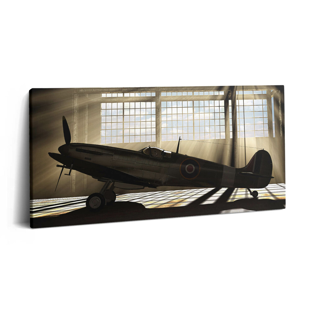 Obraz z fotografie na plátně 140x70 cm Spitfire z druhé světové války