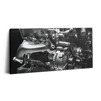 Obraz z fotografie na plátně 140x70 cm Část automobilového motoru