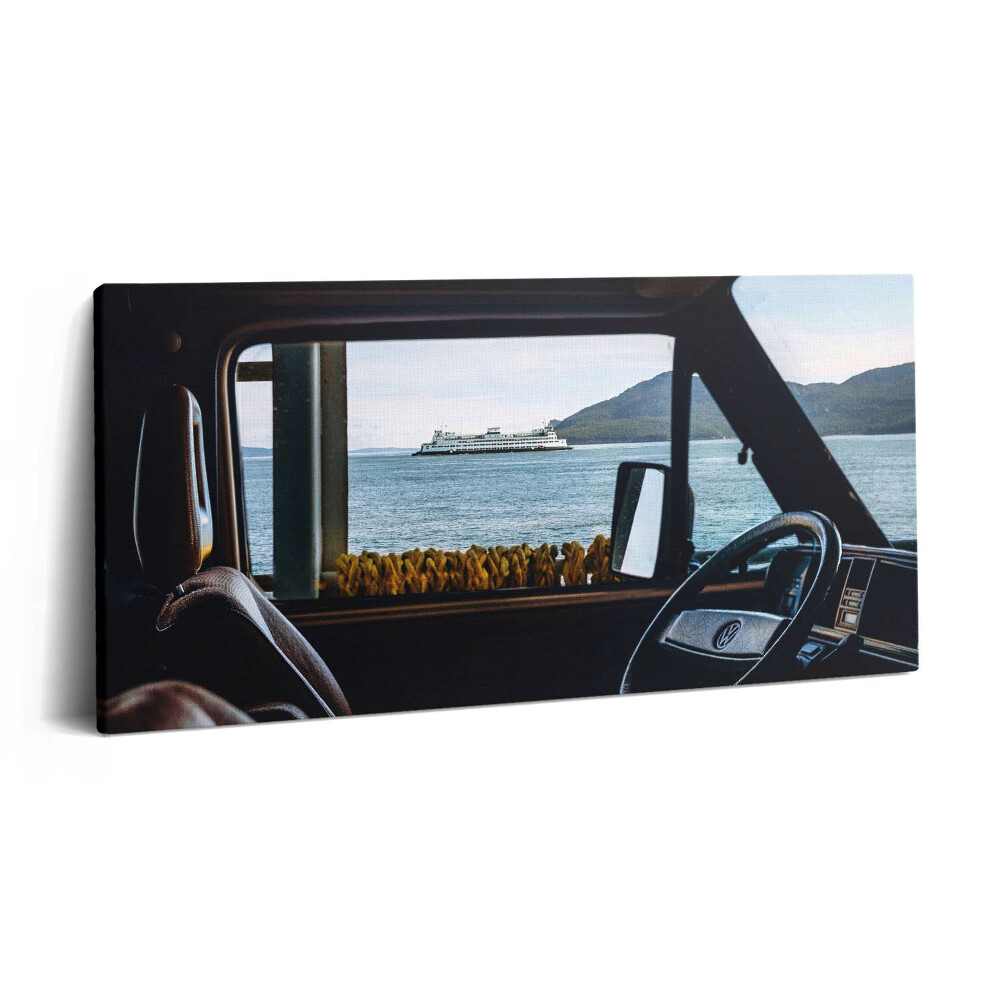 Obraz na plátně 140x70 Dovolená autem a na nábřeží