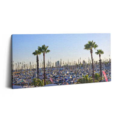 Obraz na plátně 140x70 Olympijský přístav v katalánské Barceloně