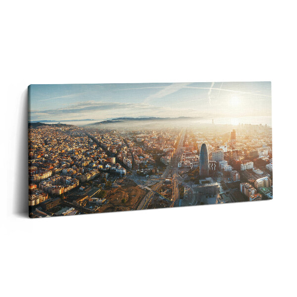 Obraz canvas 140x70 cm Panorama Barcelony