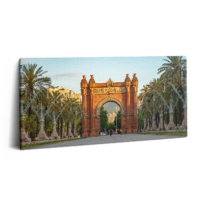 Obraz z fotografie na plátně 140x70 cm Vítězný oblouk Barcelona Katalánsko