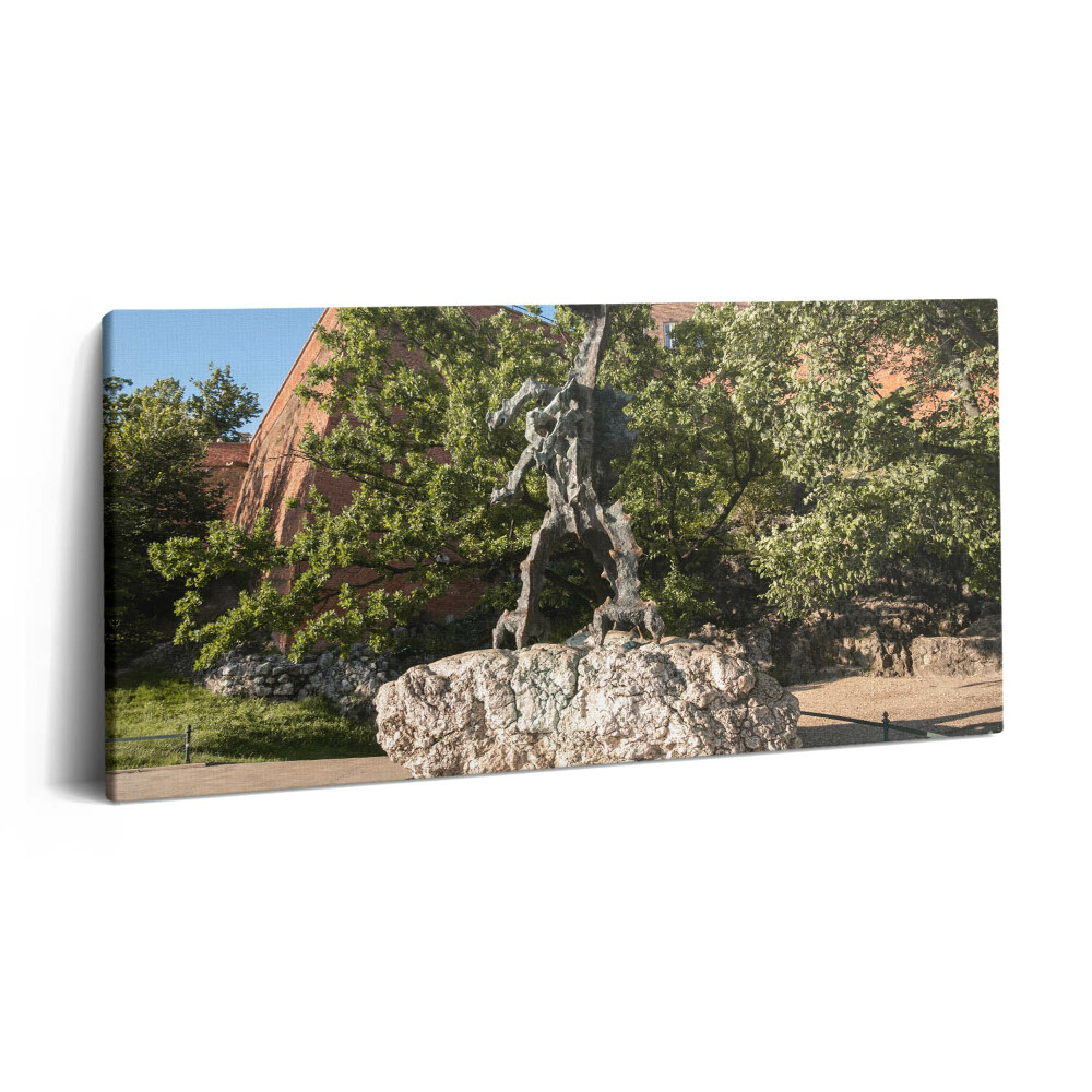 Obraz na plátně 140x70 Krakovský památník Wawelského draka