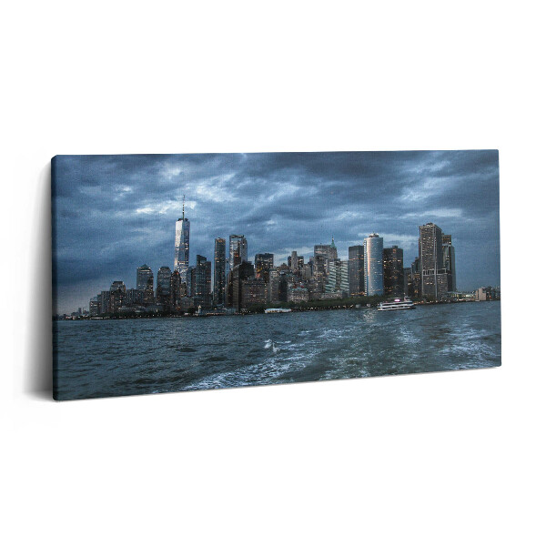 Obraz z fotografie na plátně 140x70 cm Panorama New Yorku