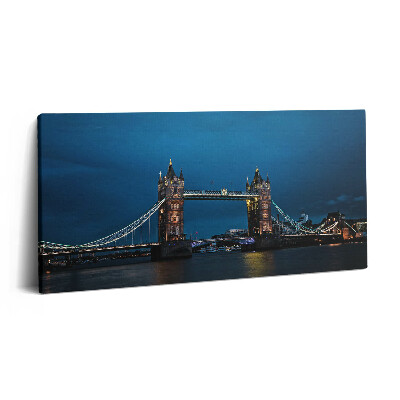 Obraz canvas 140x70 cm Tower Bridge v Londýně v noci