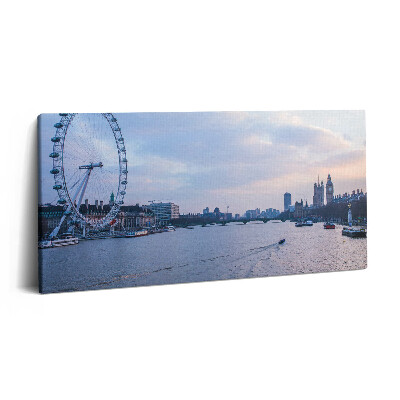 Obraz na plátně 140x70 Panorama města London Eye