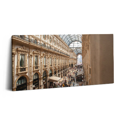 Obraz na plátně 140x70 Galleria Vittorio Emanuele II v Itálii
