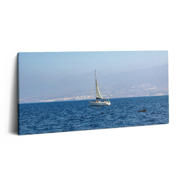 Obraz na plátně 140x70 Jachta plující kolem Tenerife