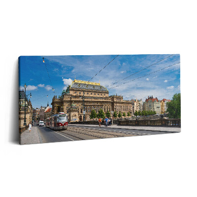 Obraz z fotografie na plátně 140x70 cm Národní divadlo v Praze