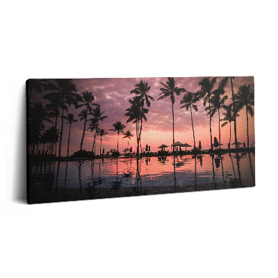 Obraz z fotografie na plátně 140x70 cm Havajské palmy