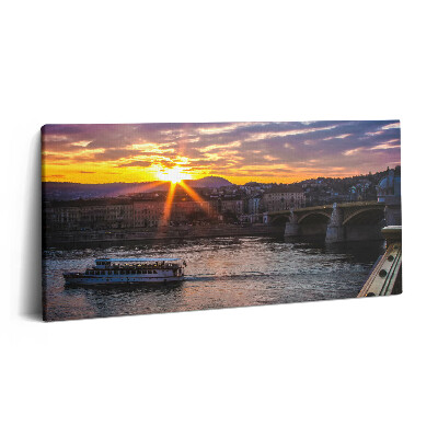 Obraz na plátně 140x70 Loď z Budapešti