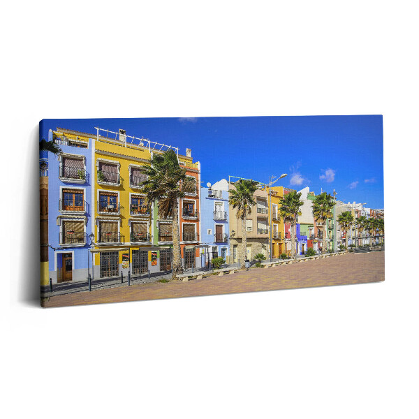 Obraz na plátně 140x70 Město na pobřeží Costa Blanca