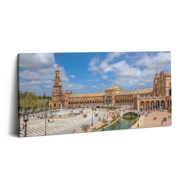 Obraz na plátně 140x70 Španělské náměstí v Seville
