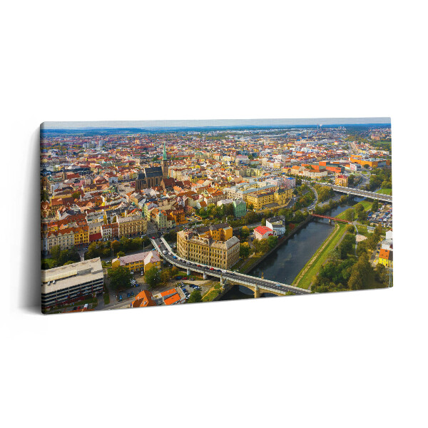 Obraz canvas 140x70 cm Krajina města Plzně