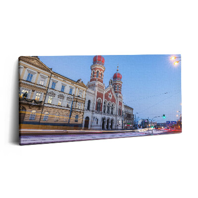 Obraz z fotografie na plátně 140x70 cm Velká synagoga v Plzni