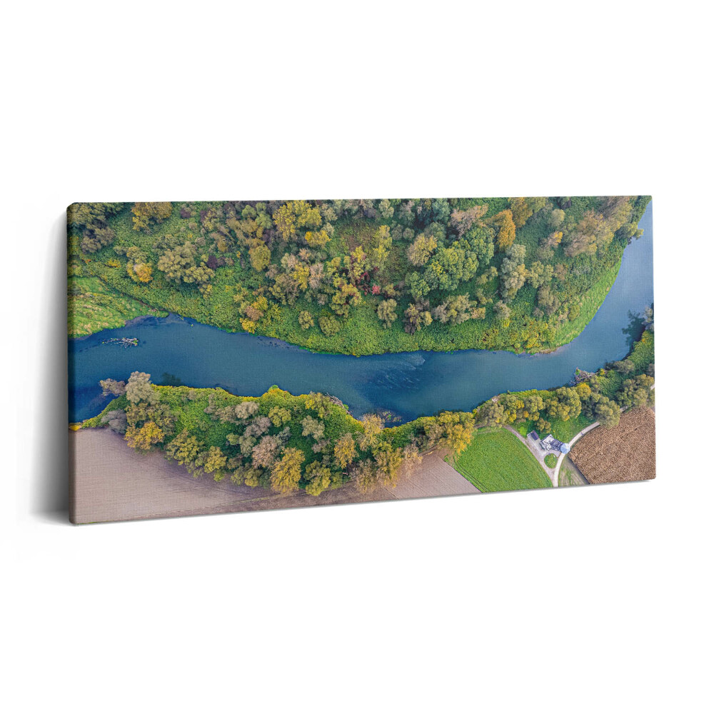 Obraz z fotografie na plátně 140x70 cm Řeka Odra v České republice