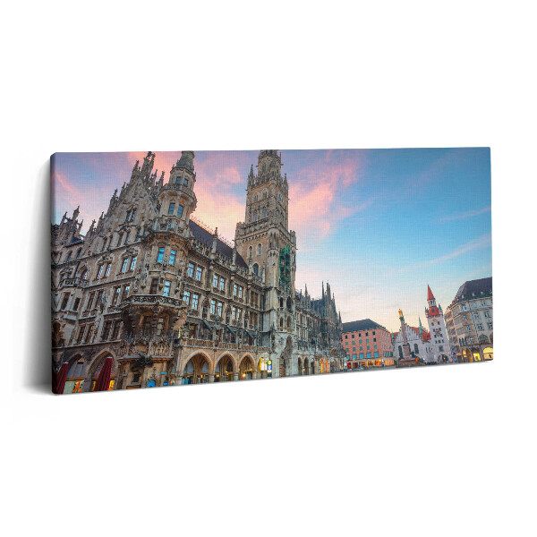 Obraz canvas 140x70 cm Mariánské náměstí v Mnichově