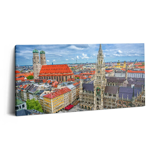 Obraz canvas 140x70 cm Radnice na Mariánském náměstí v Mnichově