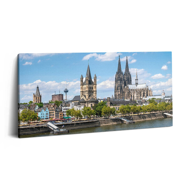 Obraz canvas 140x70 cm Panorama Kolína nad Rýnem