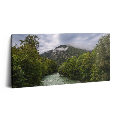 Obraz z fotografie na plátně 140x70 cm Hornatá krajina Německa