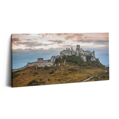 Obraz z fotografie na plátně 140x70 cm Spišský hrad na Slovensku