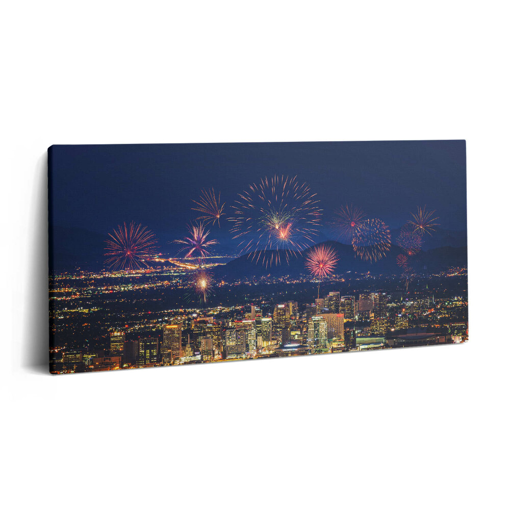 Obraz na plátně 140x70 Město Phoenix v noci