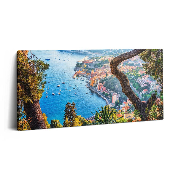 Obraz na plátně 140x70 Vesnice Villefranche-sur-Mer