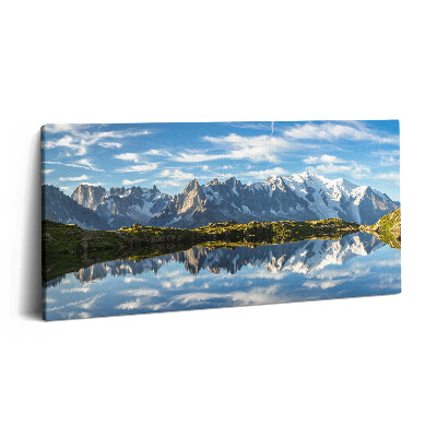Obraz canvas 140x70 cm Francouzské Alpy v údolí Chamonix