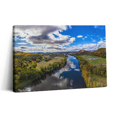 Obraz canvas 30x20 Odraz oblohy v řece