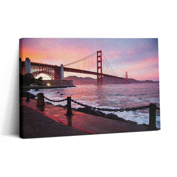 Obraz z fotografie na plátně 30x20 Pohled na most Golden Gate