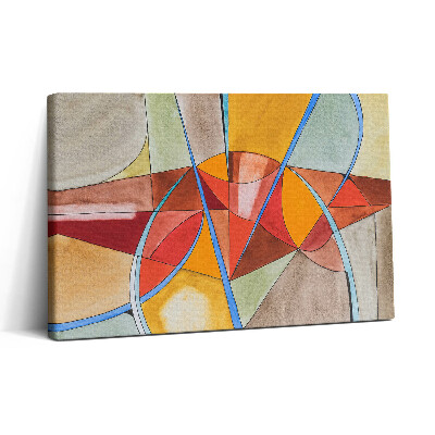 Obraz na plátně 30x20 Umění - oranžová vitráž