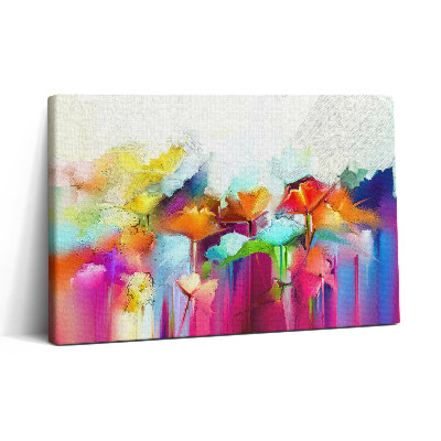 Obraz na plátně 30x20 Abstraktní malba květin