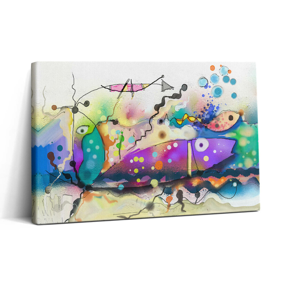 Obraz na plátně 30x20 Obraz ryb v moři